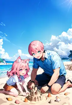 砂遊び