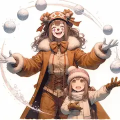 チーム･ピエロのお姉さん（2024雪合戦企画）