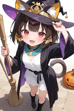 猫耳魔女のハロウィン魔法夜