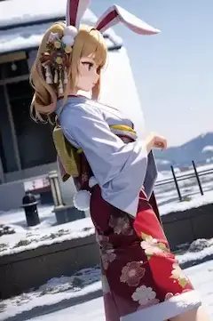 うさぎの初詣