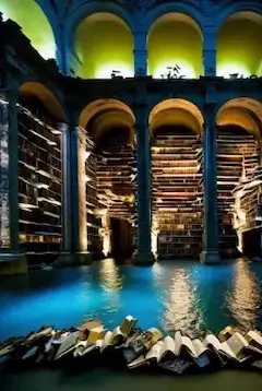 廃墟の図書館