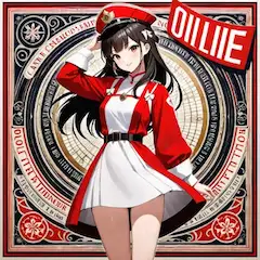 赤い革命の元気少女(火消しの女子と同じプロンプトですが)