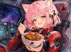 宇宙メシといえば火星丼だな！