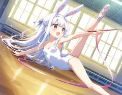 新体操！白うさちゃん