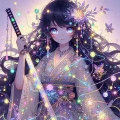 宝刀のキラキラ
