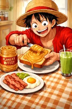 パンに厚塗り