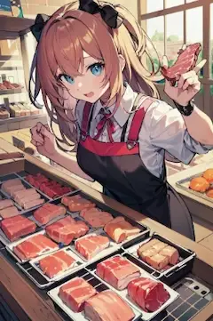 いらっしゃいませ、何のお肉になさいますか？
