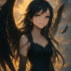 黒翼の少女と黄昏の微笑