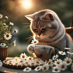 物思いにふける猫さん