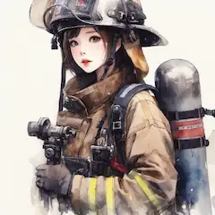 女子消防士