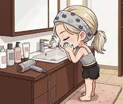 クールギャル ゆなの朝の支度７枚