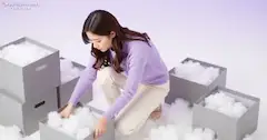 ふわふわを箱いっぱいに詰める特別な時間