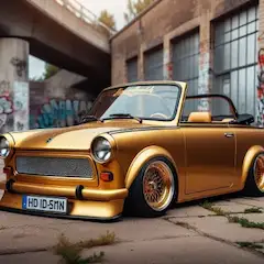 ゴールドカラートラバントのドリ車