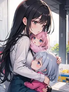 ママが大好きな姉妹