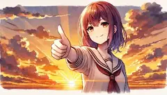 今日も空は奇麗でした。