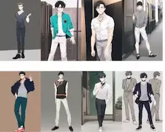 メンズファッション誌編：プロンプト研究：過去絵倉庫シリーズ