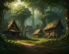 ファンタジーRPG風の部族の村