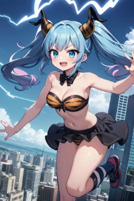 よく見る衣装？の雷娘