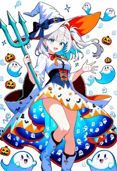 ハロウィンの準備中