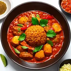 炎の赤いカレー ～心温まる食卓の冒険～
