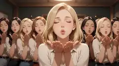 投げキッス口撃