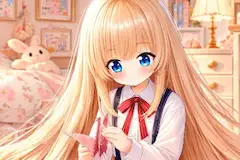 (動画)折り鶴を作る女の子