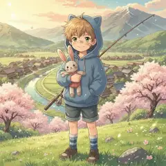 弟の春釣り