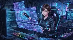 Aipictors 復活おめイラスト（AipictorsのXのアイコンキャラのつもり）