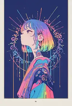 虹の溶けゆく少女の幻夢