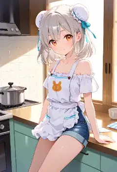 「私が作ったエスニック料理、どうぞ召し上がれ♪」
