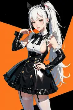 黒猫メイドの魅惑的な夜（自動生成）
