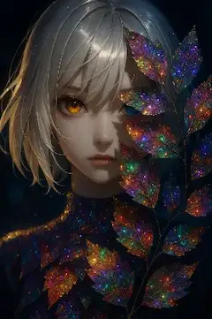 星葉のヴェールに秘められた瞳
