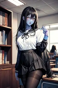 山岡凜(黒タイツ) (18枚)
