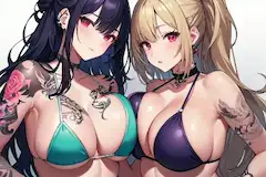 Tattoビキニ女性