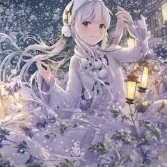 雪が舞う