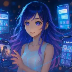 青髪少女のデジタル創作冒険