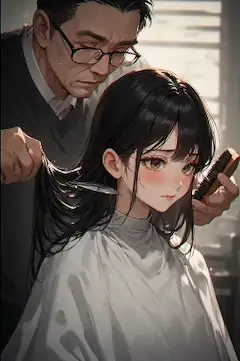 髪に宿る思い出の別れ