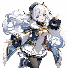 白銀の風を纏う少女の指先