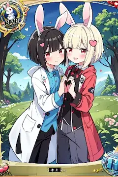 二人でハート