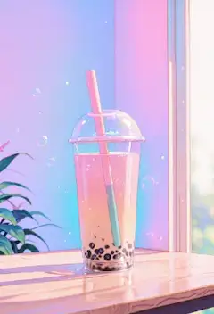 窓辺の甘いピンクの誘惑