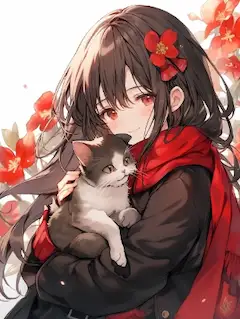 猫とハグ