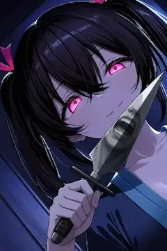 狂気の微笑みを持つ少女
