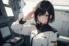 「え、なにコレ……？」＠敬礼：宇宙艦隊　晴華　みずき　美波