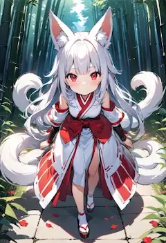 人なつっこいお狐さま