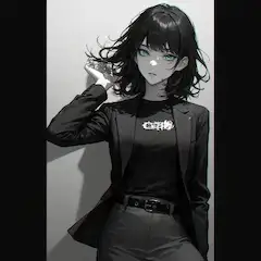 白黒の服