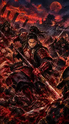 [流血有]戦国時代の戦闘風