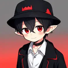 創作キャラ　仲死魔醜呀（アイコンver）