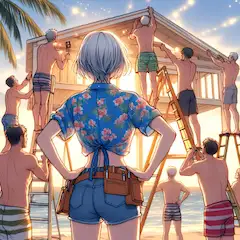 海の家を