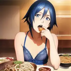 お昼はうどんとおいなりさん