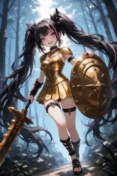 ビキニアーマーの少女・改